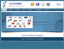 Tablet Screenshot of hostviable.com